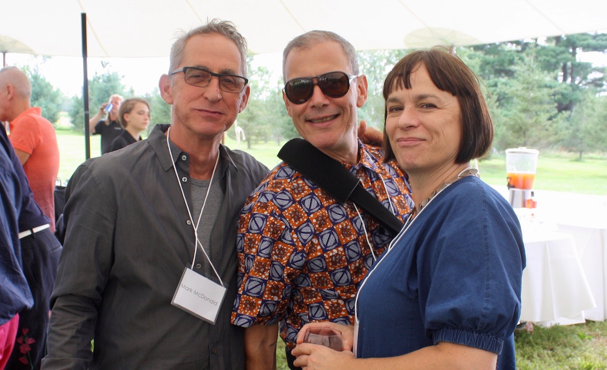 Gallery owner Mark McDonald, yoga instructor Dwayne Resnik and&nbsp;designer Danusia Jarecka.