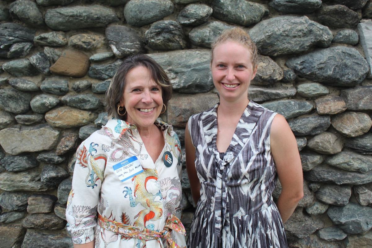 Beth Carlson, Dewey Hall board president and Maggie McRae, Dewey Hall manager