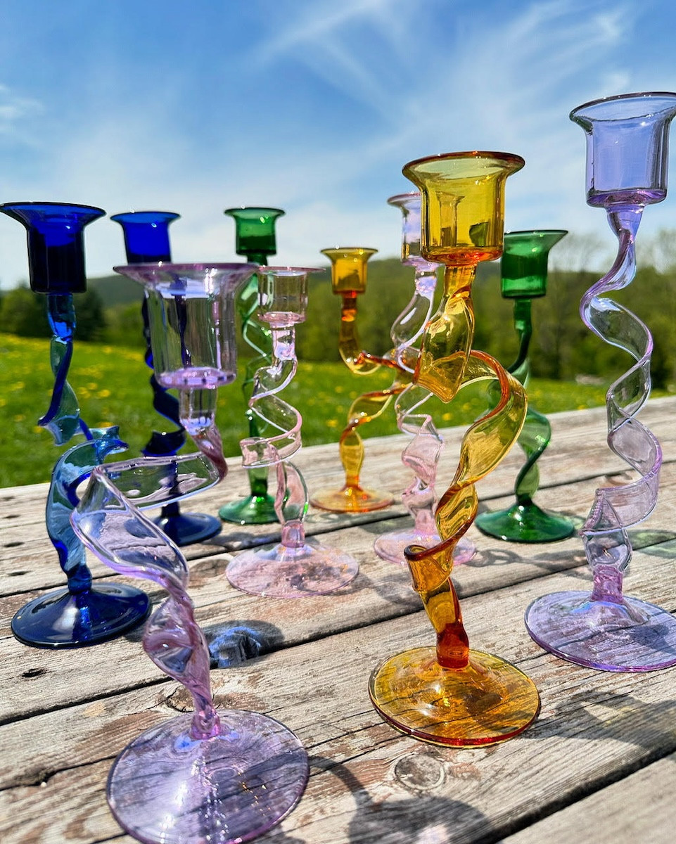 Candlesticks by Eric Meeker.&nbsp;