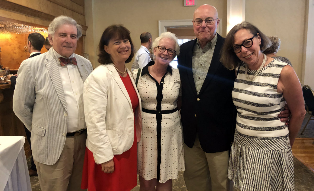 Bill Camberon, Mass. State Representative Tricia Farley-Bouvier, Pam Knisley, Brad Spear and Ellen Spear, who is chief philanthropy officer for the Norman Rockwell Museum