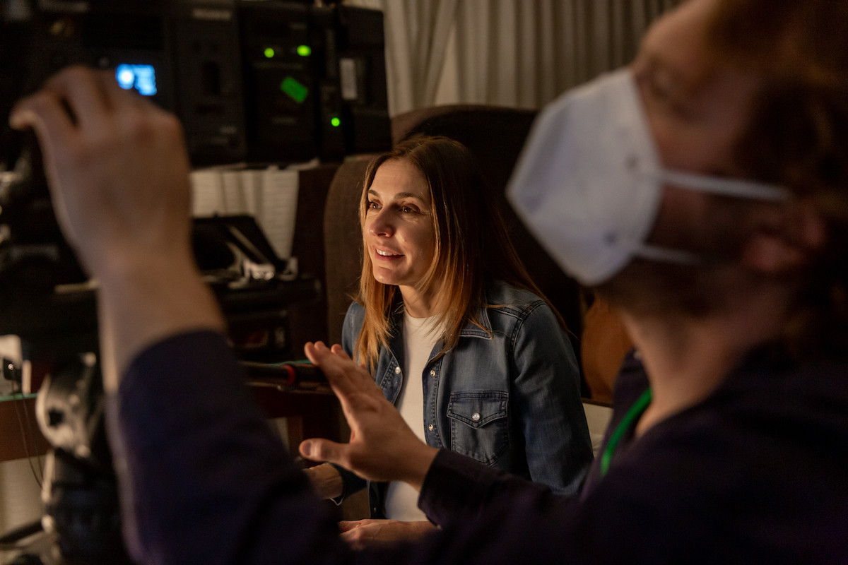 Cynthia Wade behind the scenes filming "Merpeople." Photo: A. Seymore