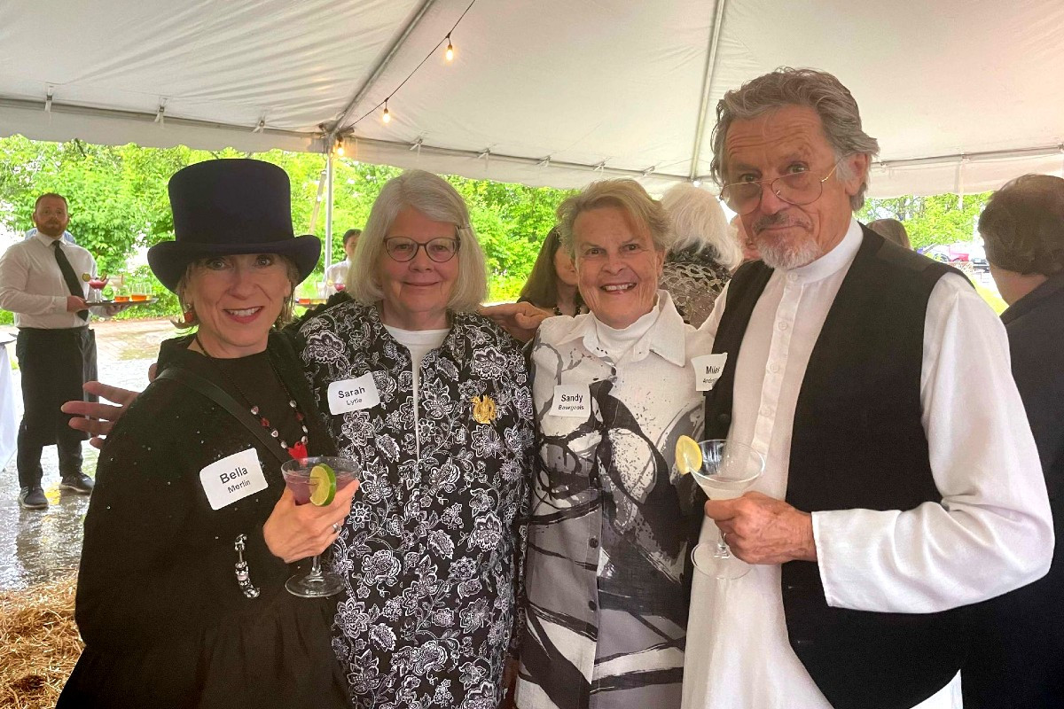 Bella Merlin, currently starring in S&amp;Co.&rsquo;s "A Body of Water," Sarah Lytle, Head of S&amp;Co.&rsquo;s Oral History Project, Sandy Bourgeois, Trustee, and actor Miles Anderson