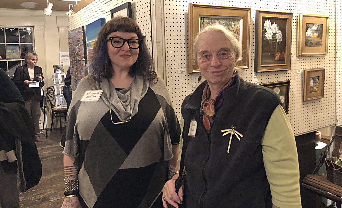 Artists Elizabeth Mullins and Susan Grissell