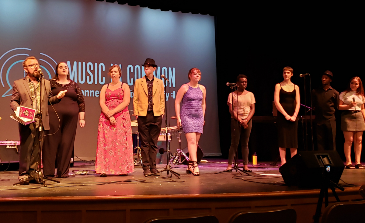 Music in Common's Executive Director Todd Mack addresses the crowd. Music in Common's Executive Director Todd Mack addresses the crowd.