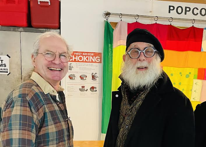 Micheal Black and Phillip deLoache, artist and owner 969 Columbia