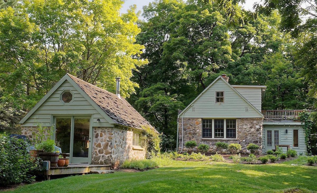 Rear view of main house and cottage Rear view of main house and cottage