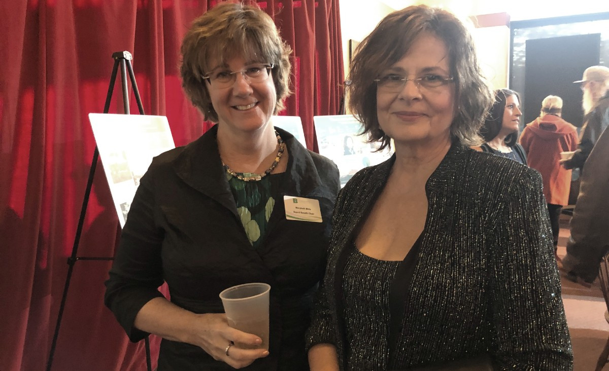 Marybeth Mitts, one of the event chairs, and Denise Roszkowski