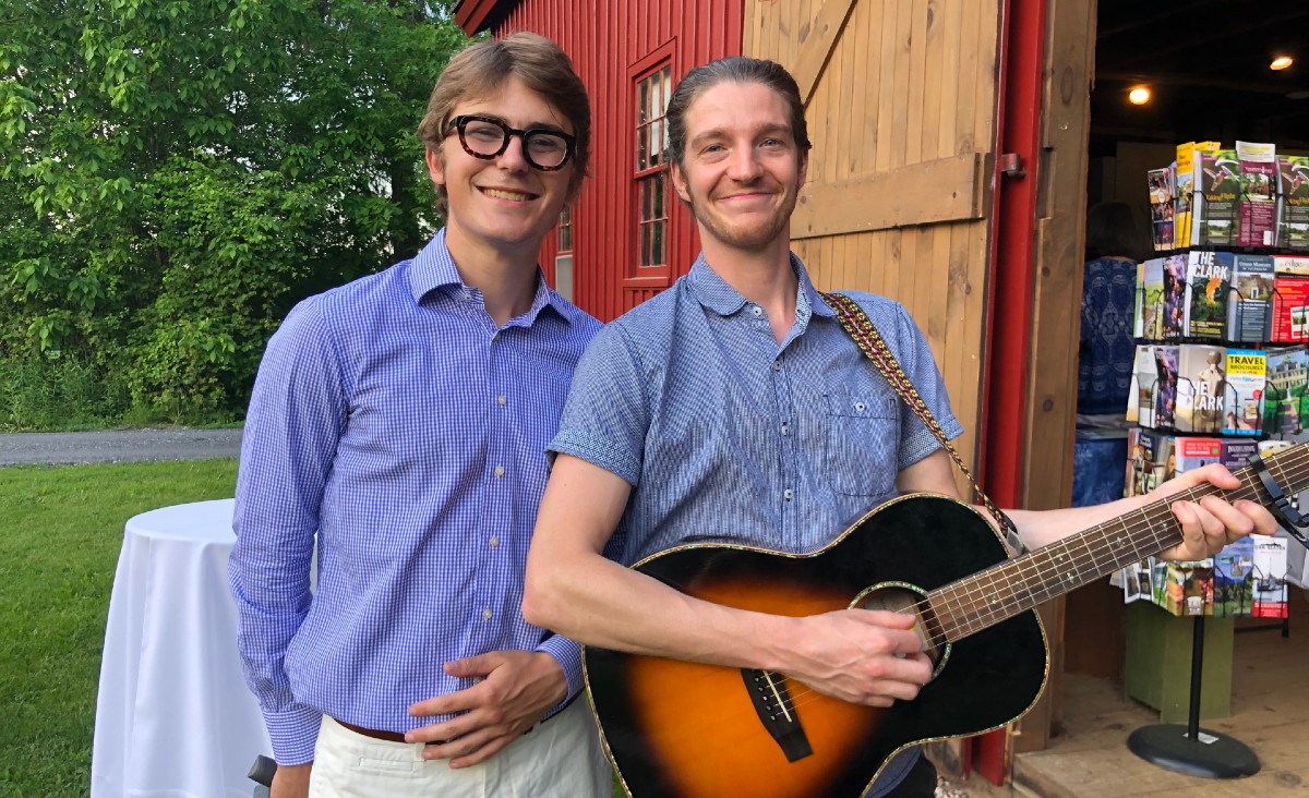 Robin Lamb and Gregory Boover, a musician and actor