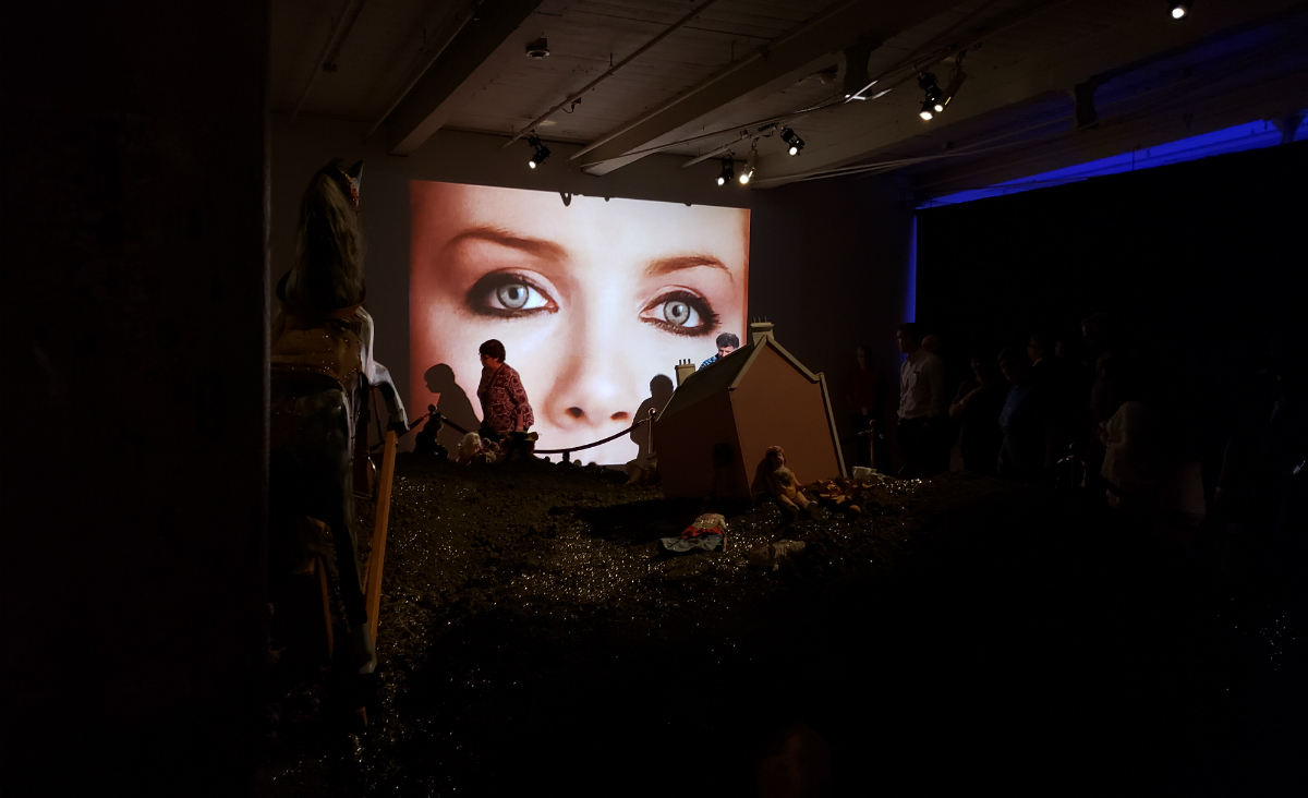 A view from Annie Lennox&#39;s exhibit, "Now I Let You Go..."