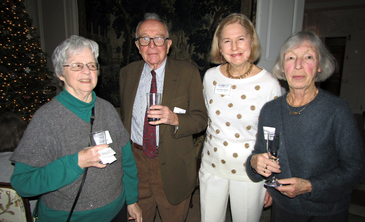 Mary and Nic Cooper with The Mount's Major Gifts Officer Sara Hudson and Helga S. Orthofer Mary and Nic Cooper with The Mount's Major Gifts Officer Sara Hudson and Helga S. Orthofer