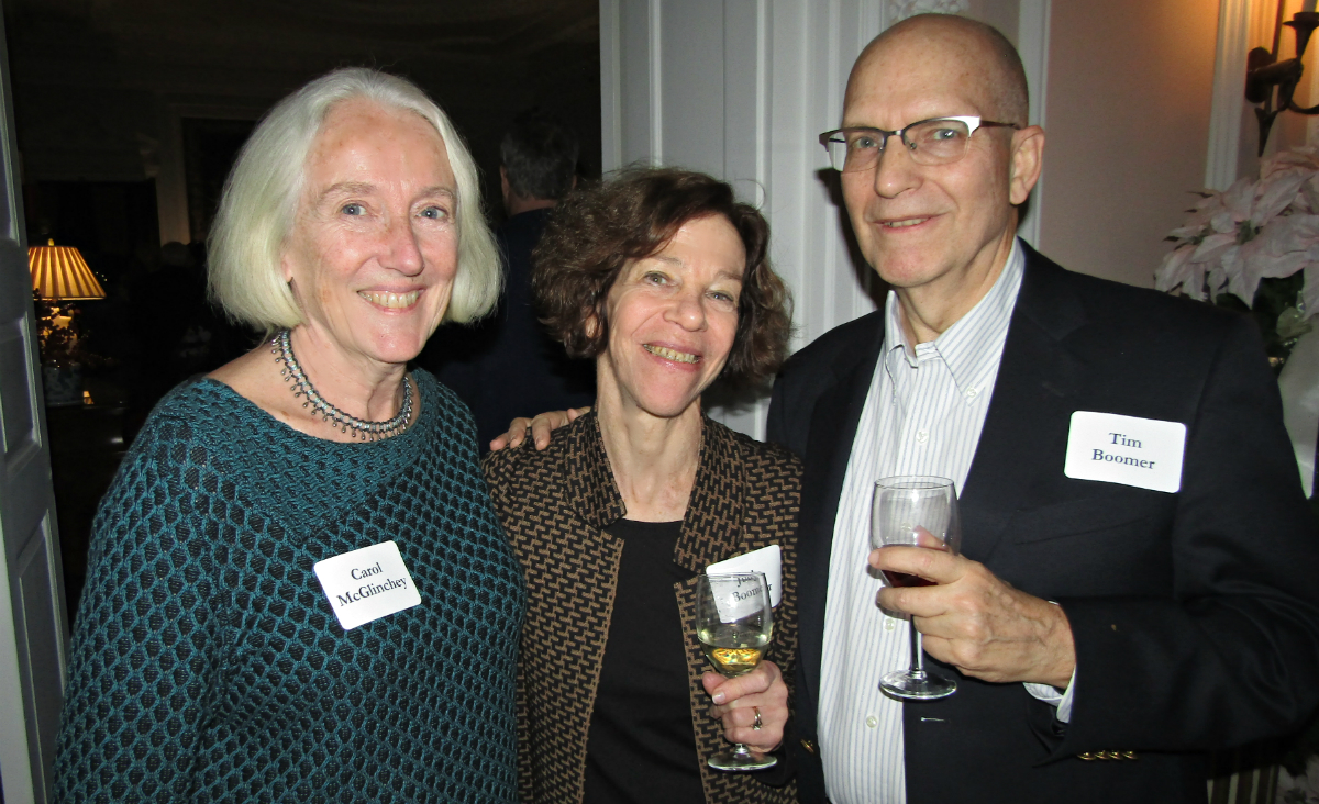 Carol McGlinchey with Judy and Tim Boomer Carol McGlinchey with Judy and Tim Boomer