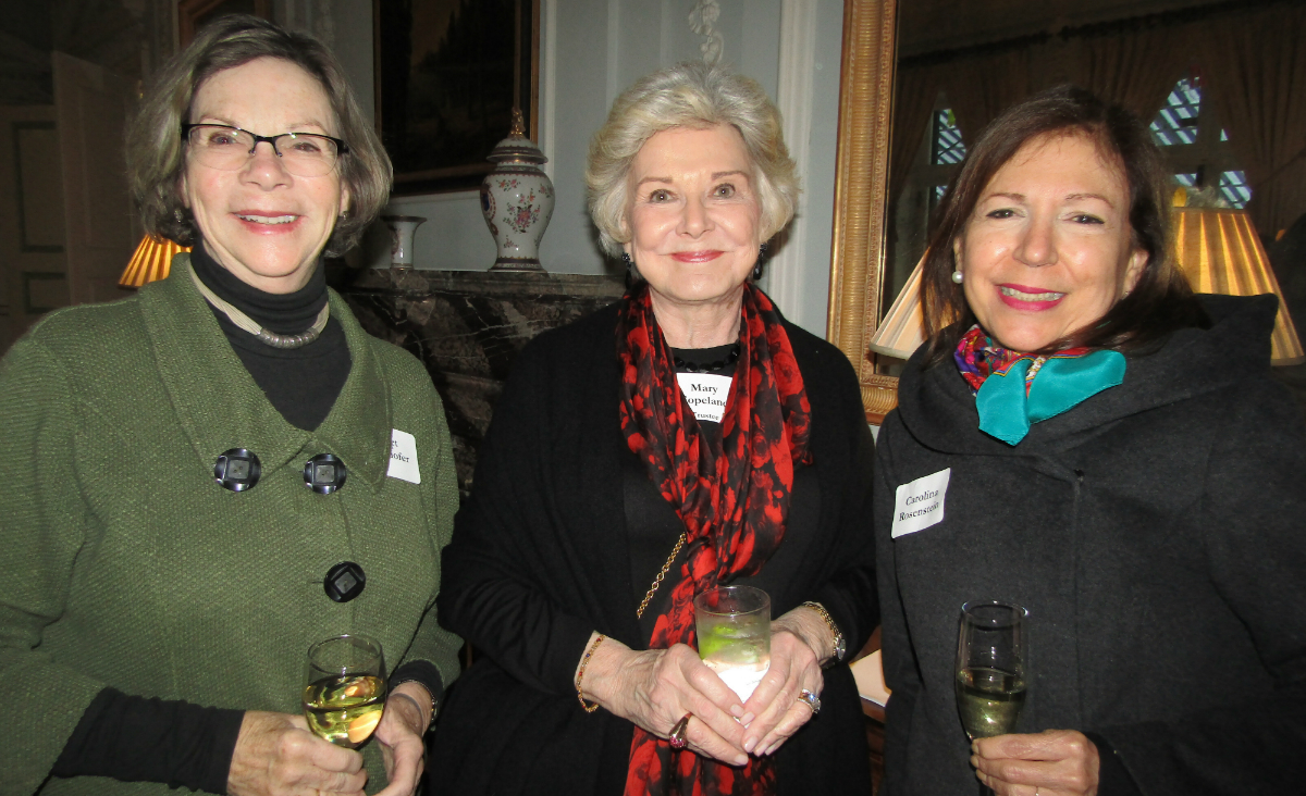 Janet Egelhofer, trustee Mary Copeland and Caroline Rosenstein