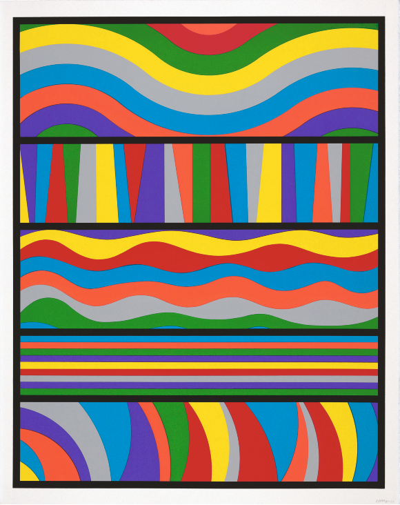 Sol LeWitt, Lincoln Center Print, 1998. Screenprint, image 35-1/2 x 28 inches. LeWitt Collection, Chester, CT