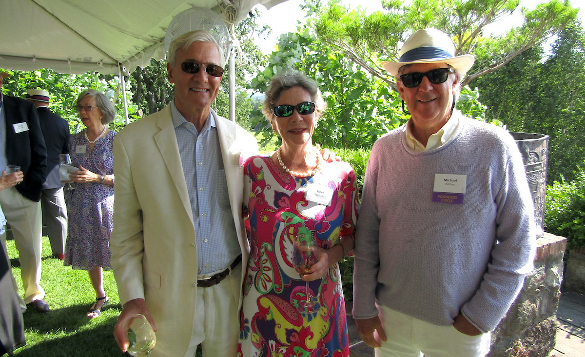 John and Janet Egelhofer with Michael Pulitzer, a member of the founders circle