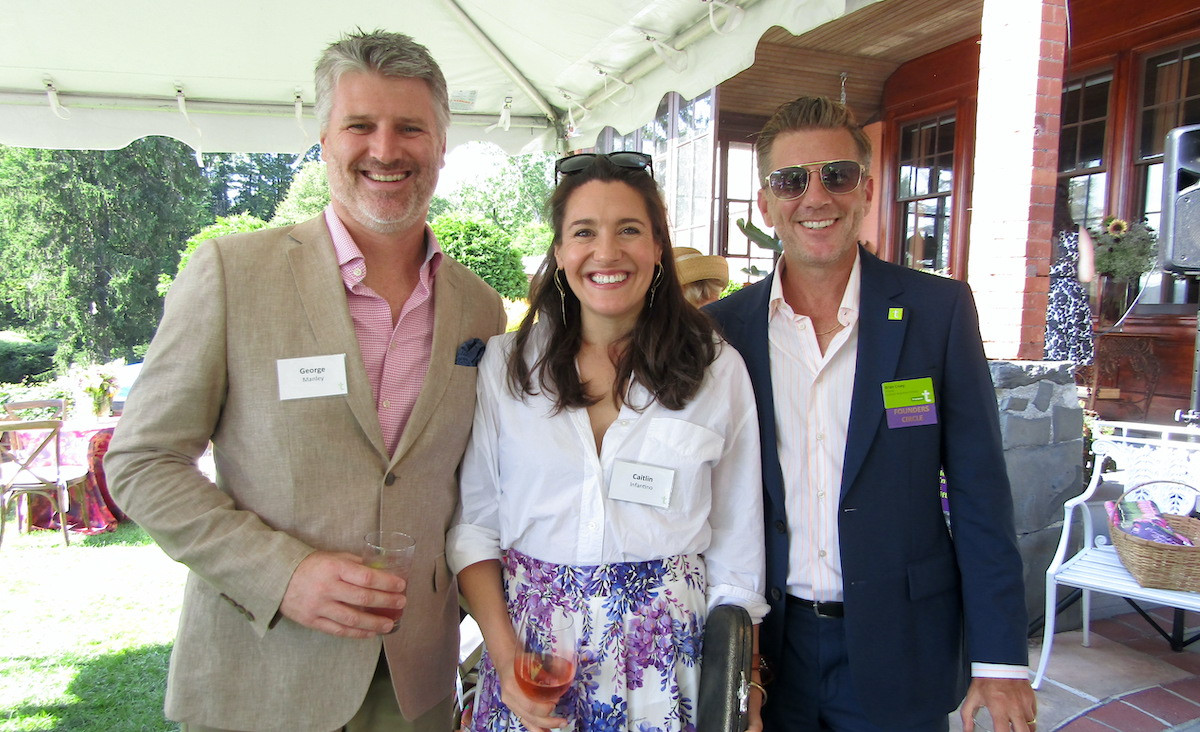 George Manley, Caitlin Infantino&nbsp;and Brian Cruey, the Trustees&#39; director for the Southern Berkshires