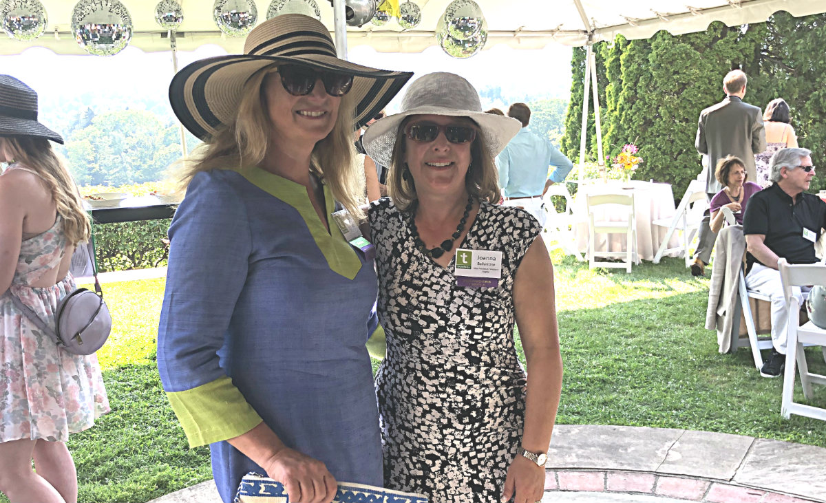 Nicie Panetta, vice chair of the Trustees board of directors, and Joanna Ballantine, vice president for the western region