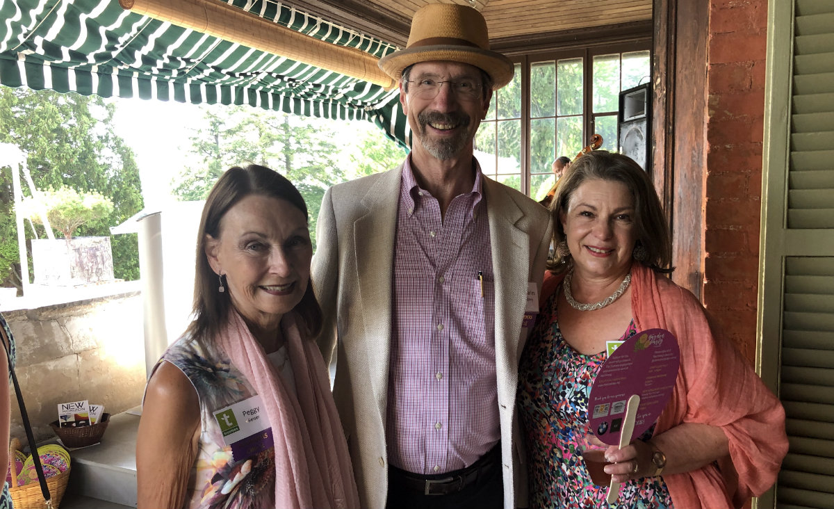 Peggy Reiser, Charles Cooney and Denise Trapani, director of philanthropy