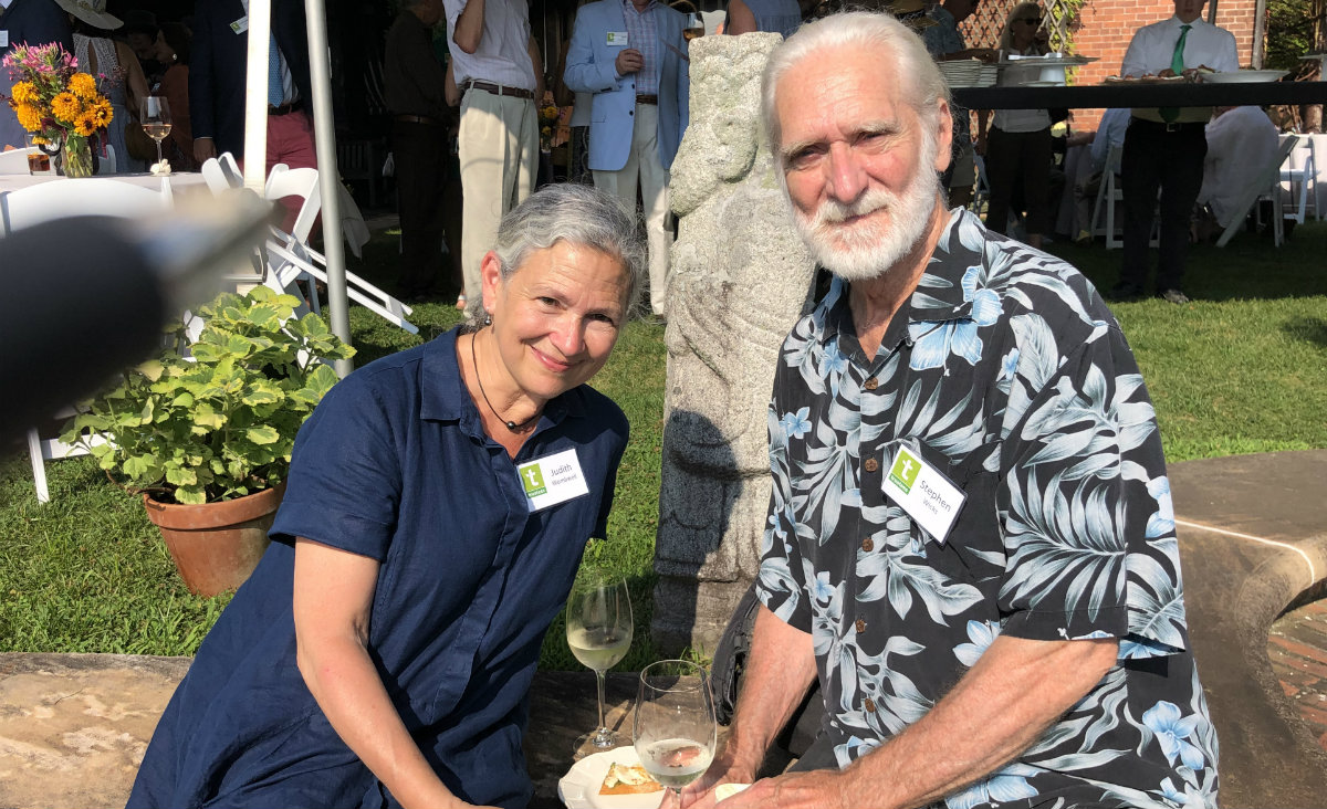 Judith Wombwell and John Wicks, a photographer