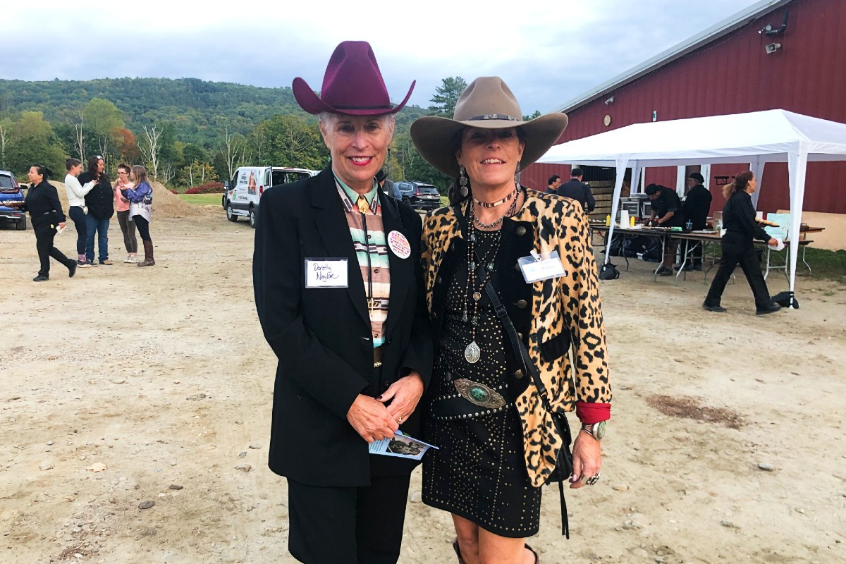 Dorothy Naylor with Claire Pollart of Lance Vermeulen Real Estate