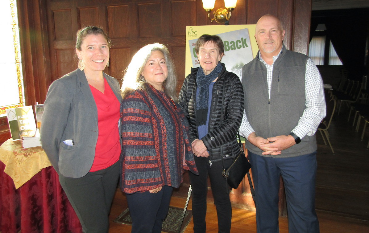 NPC Executive Director Liana Toscanini (second from left) poses with board members Marianne Fresia, Laurie Werner and Brian Berkel.