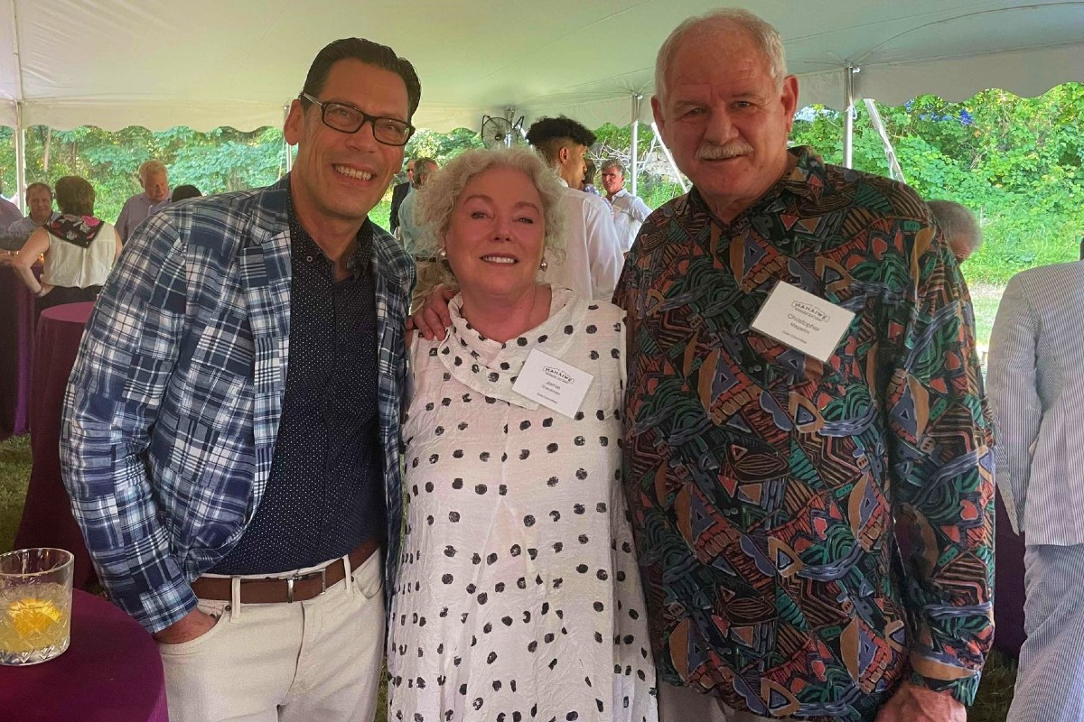 Christopher Nolan, owner of The Berkshire Galleries, Gala Committee Member Jami Shenkman, and Christopher Magadini Christopher Nolan, owner of The Berkshire Galleries, Gala Committee Member Jami Shenkman, and Christopher Magadini