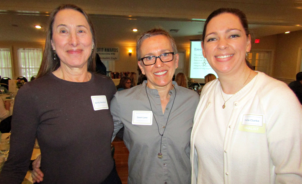 From&nbsp;CATA: founder&nbsp;Sandy Newman,&nbsp;Dawn Lane&nbsp;and Unsung Hero award nominee&nbsp;Katie Clarke