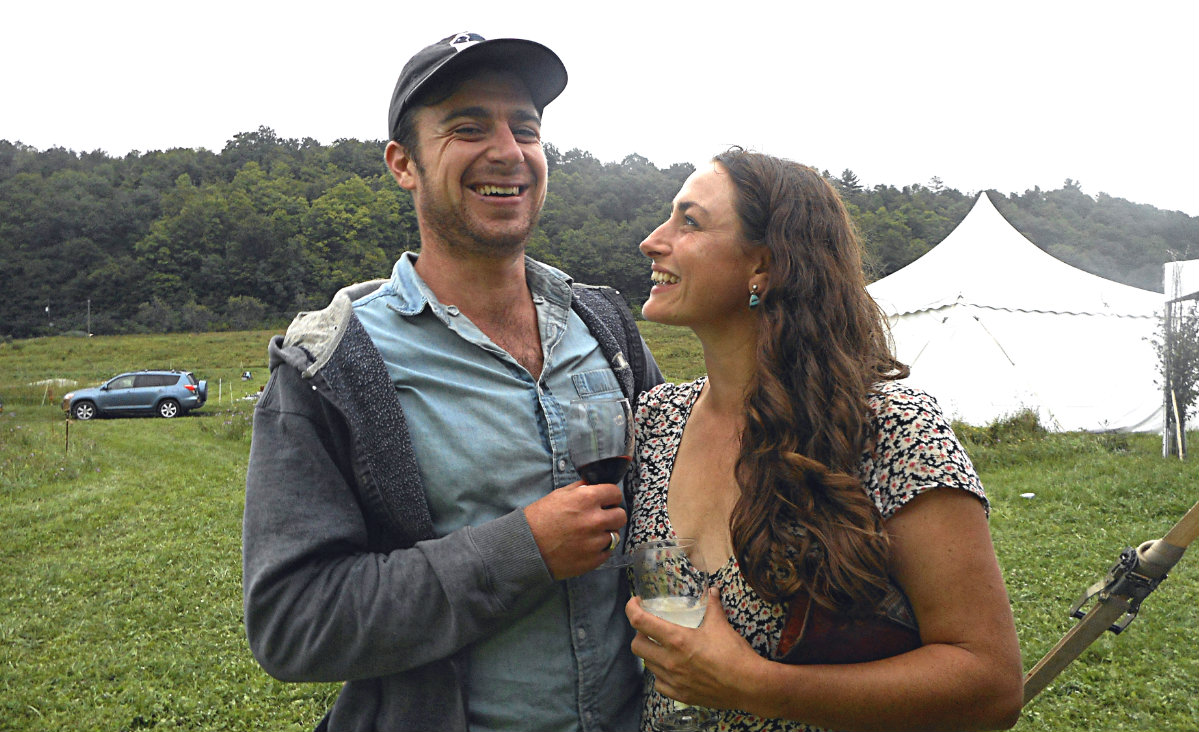 Chris Hausman and Marykate Chillemi of Meadlowland Farm in Clinton Corners, New York. Chris Hausman and Marykate Chillemi of Meadlowland Farm in Clinton Corners, New York.