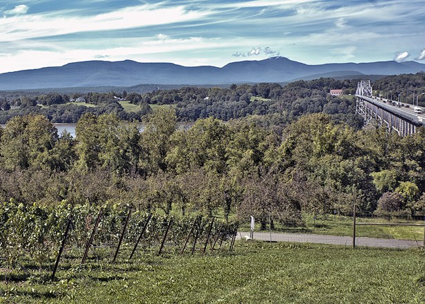 The view from Whitecliff&#39;s Hudson vineyard. Photos courtesy of Whiteclif Vineyard and Winery
