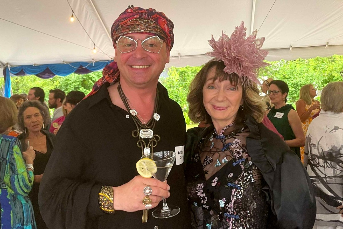 Arthur Oliver, costume designer, and Vicki Bonnington