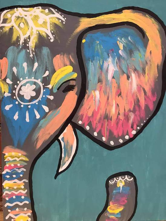 Painting by Emily Lyons, age 12