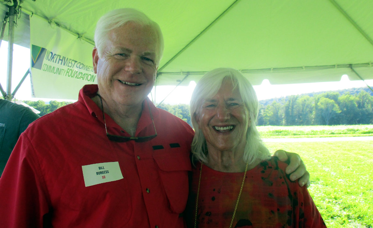 Bill Burgess, president of Partners for Sustainable Healthy Communities, Inc., and Mary Risley, founder of Tante Marie&rsquo;s Cooking School and Food Runners in San Francisco.