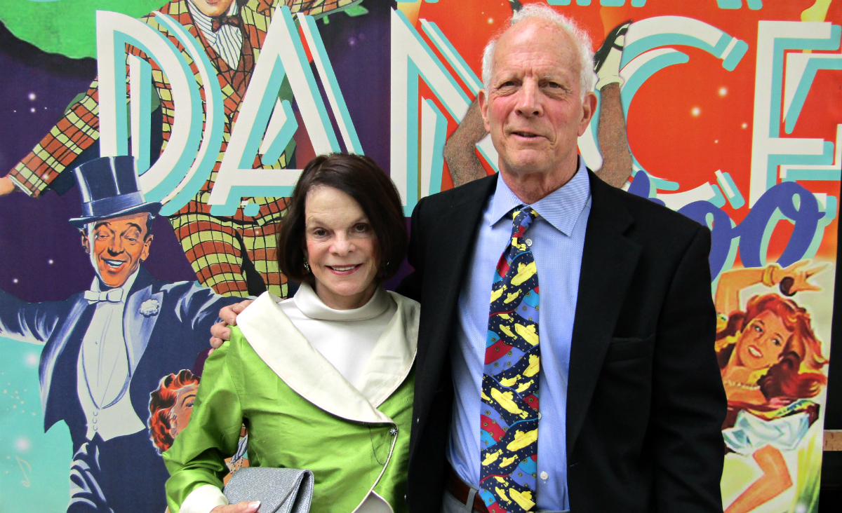 Trustee emeritus&nbsp;Sylvia Pope&nbsp;with&nbsp;Brad Meyer