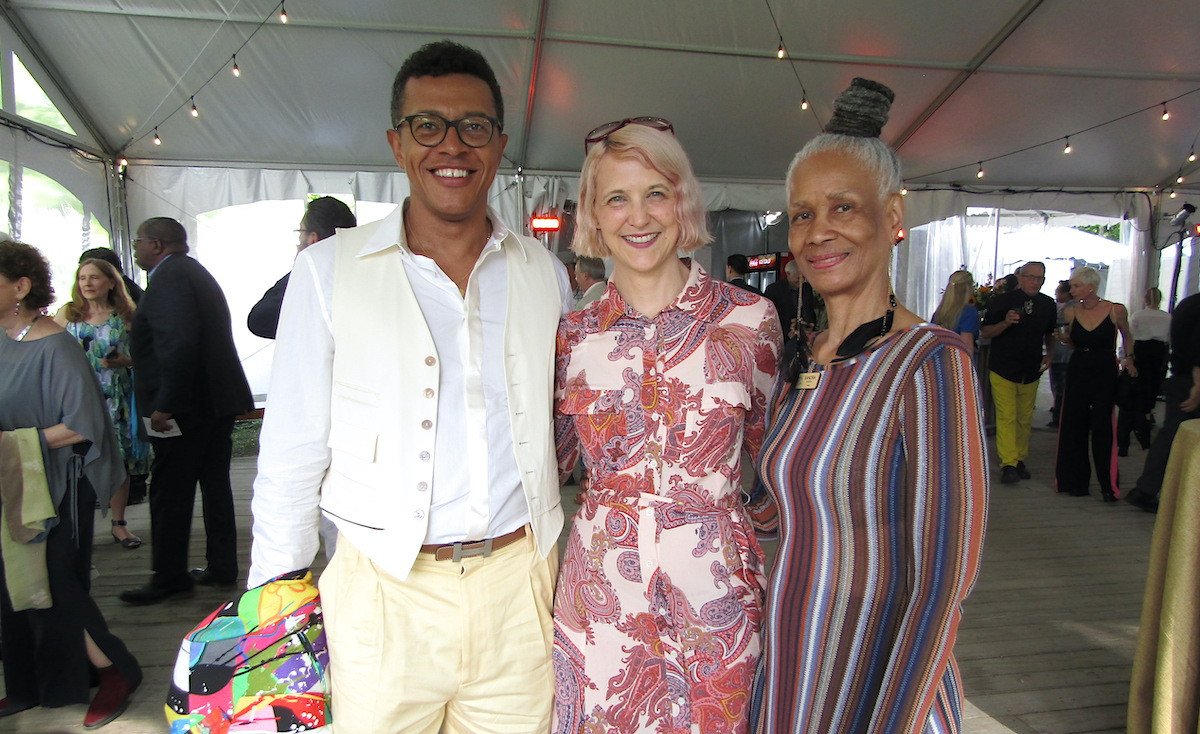 Christophe Kone, Lisa Dorin and Pillow trustee Sandra Burton Christophe Kone, Lisa Dorin and Pillow trustee Sandra Burton