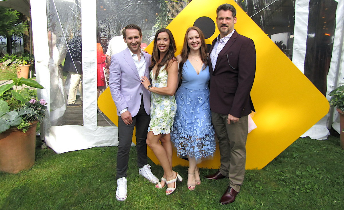 Gala committee members Gary Levante and Shela Levante with Krystle and Carlton Blake