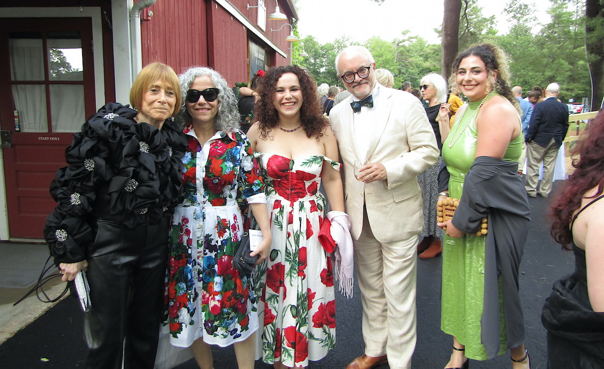 Jacob&#39;s Pillow trustee Elaine Wolbrom with Marianne Klamer, Sophia Wolbrom, Michael Flamini, and Lily Domash