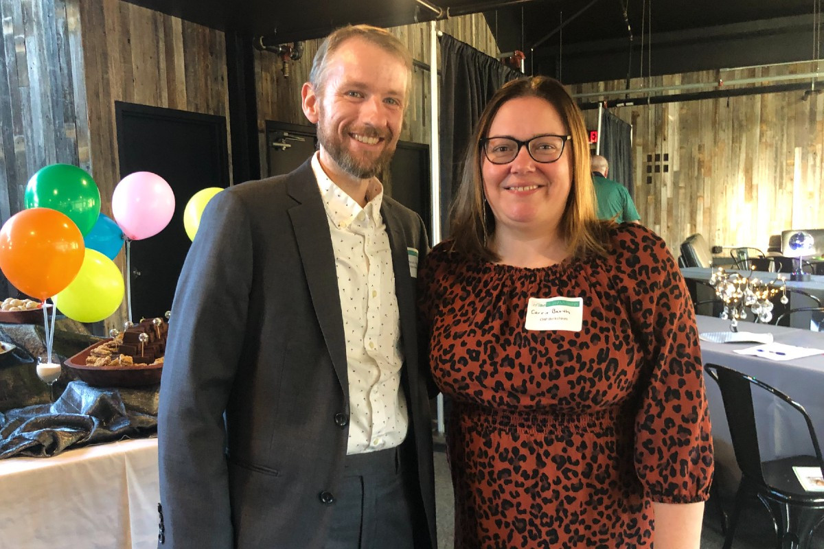 Kevin Pink, deputy director of economic development for 1Berkshire, and Carrie Barth of CHP Berkshires Kevin Pink, deputy director of economic development for 1Berkshire, and Carrie Barth of CHP Berkshires