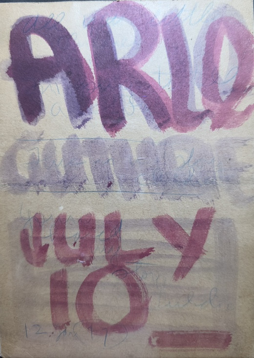 Woody Guthrie&#39;s "practice" Arlo birth announcement