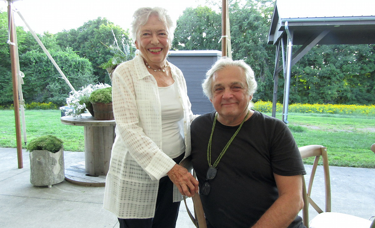 Liz Diggs and choreographer Mark Morris Liz Diggs and choreographer Mark Morris