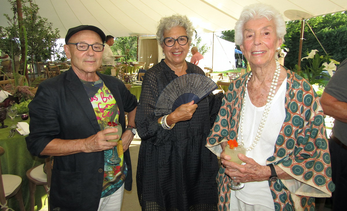 Juan Carlos Merlo, gala committee member Elizabeth Miller, and lead supporter Joan Davidson Juan Carlos Merlo, gala committee member Elizabeth Miller, and lead supporter Joan Davidson