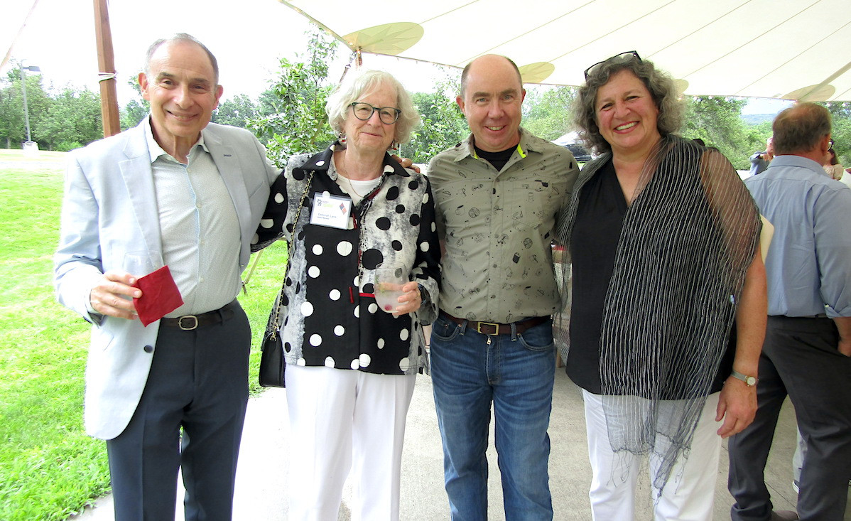 Jess Fardella, board member Deborah Lans, Columbia Land Conservancy President Troy Weldy and Meredith Kane Jess Fardella, board member Deborah Lans, Columbia Land Conservancy President Troy Weldy and Meredith Kane