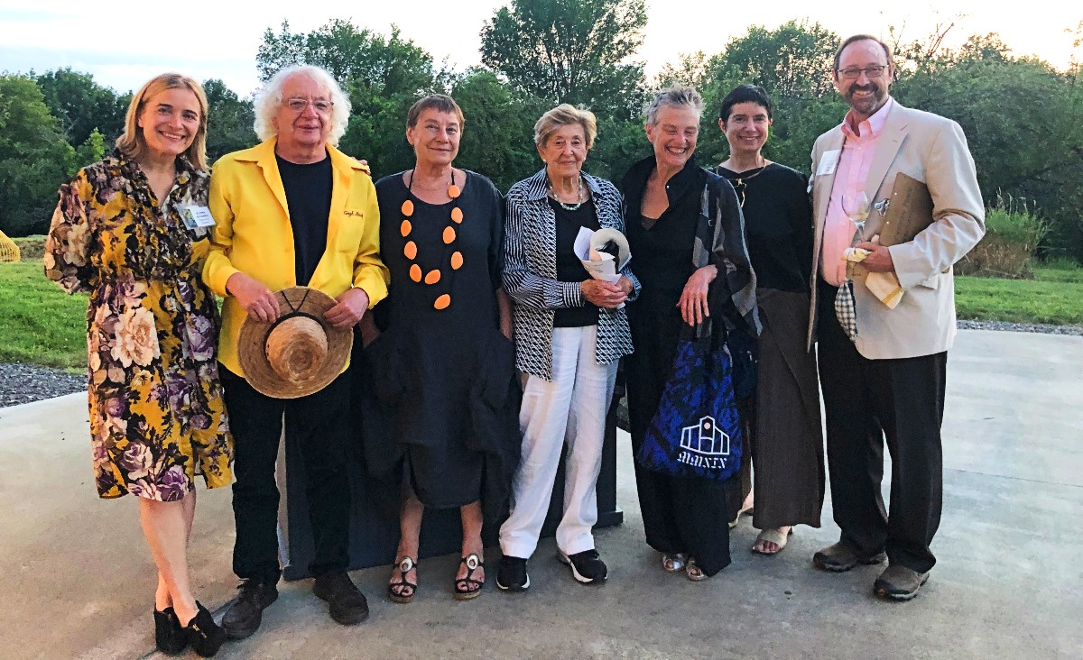 PS21 Executive and Artistic Director Elena Siyanko,&nbsp;artists Alex&nbsp;Melamid and&nbsp;Katya Arnold,&nbsp;Ilse&nbsp;Melamid,&nbsp;Bella Meyer,&nbsp;Valerie Goodman,&nbsp;and Douglas Hamilton, director of individual giving.