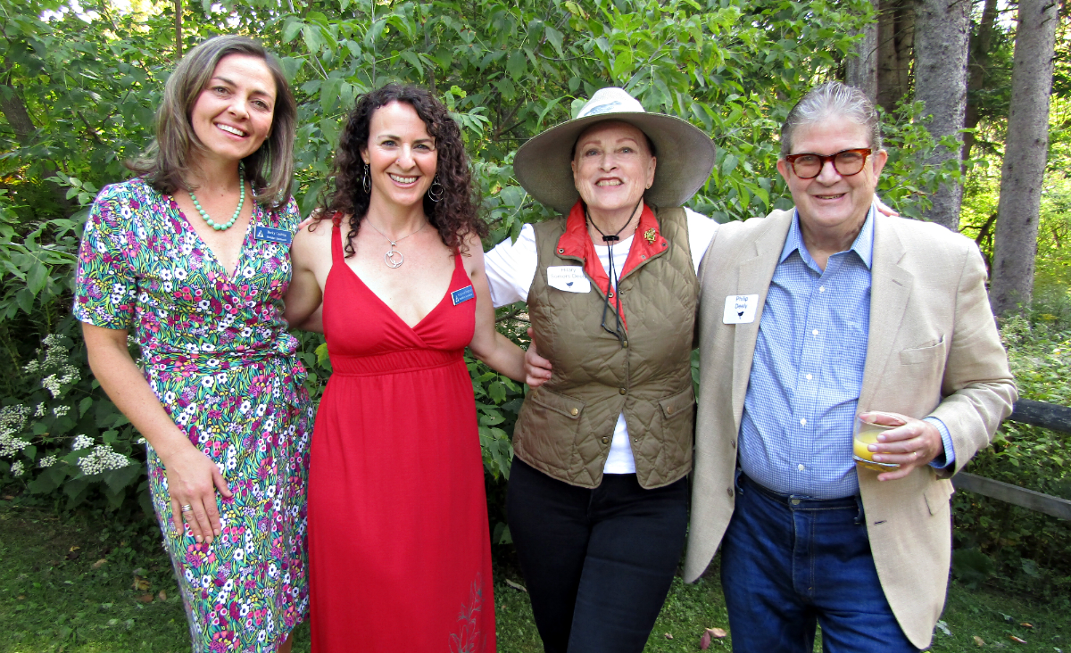Becky Cushing, BWS sanctuary director, Stephanie Bergman, BWS development manager, Lenox Garden Club President Hilary Somers Deely and Phil Deely Becky Cushing, BWS sanctuary director, Stephanie Bergman, BWS development manager, Lenox Garden Club President Hilary Somers Deely and Phil Deely