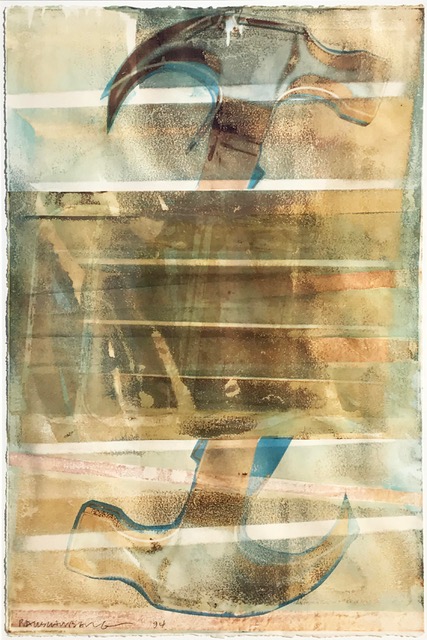 Robert Rauschenberg, Bang-Bang (Waterworks), 1994, Vegetable Dye Transfer on Paper, 48 x 31.5 in.