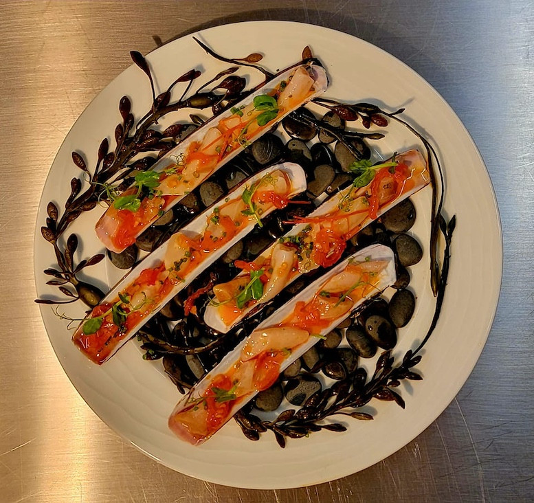 Razor clams. Photos courtesy of The Elm