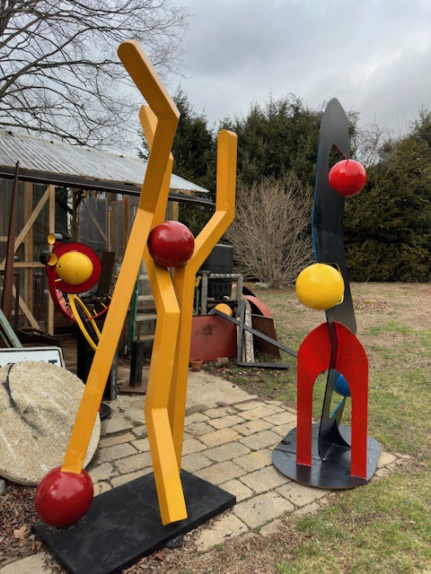 &nbsp;Several pieces sculptor David Skora has in his yard.
