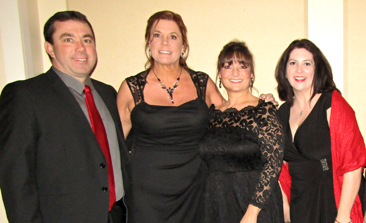 Andy and Becky Goyette, Tanya Haas, and Adams Selectwoman Christine Hoyt Andy and Becky Goyette, Tanya Haas, and Adams Selectwoman Christine Hoyt