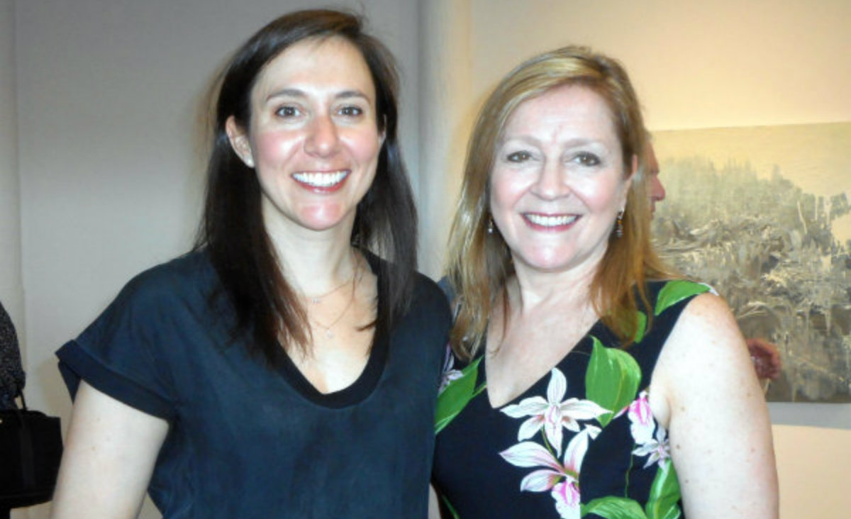MASS MoCA&#39;s Jodi Joseph cahts with Rita Fucillo, publisher of Art New England.
