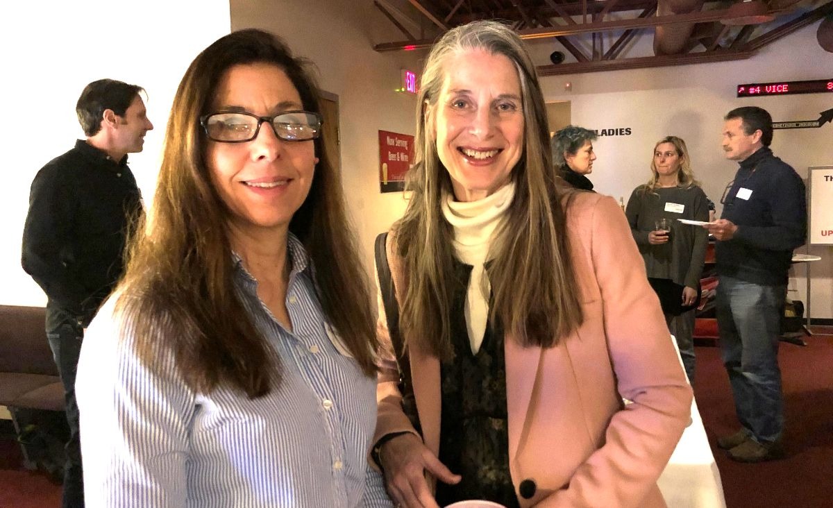 Allison Marchese, CDCSB&#39;s development and fundraising consultant, with Leah Barber.