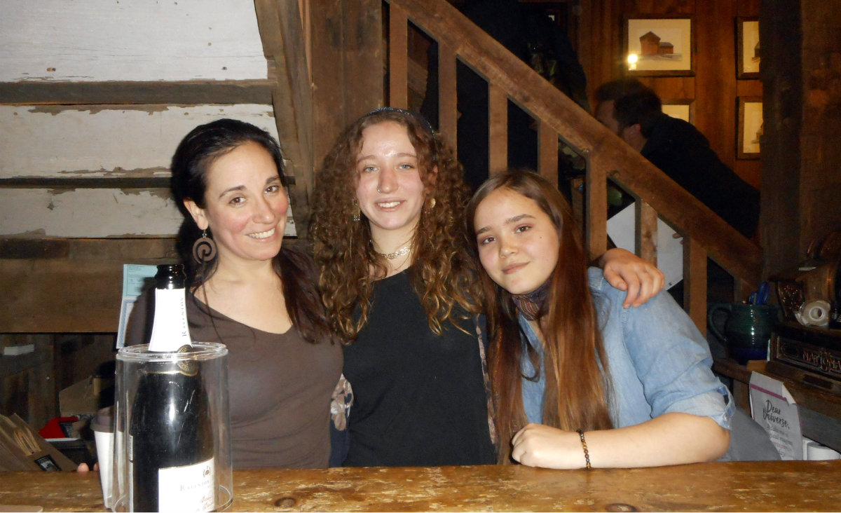 At Chestnut Woodworking and Antique Flooring, owner Gina Olson and her daughters Sky and Haley Trapella welcome shoppers. The store features eco goods, primitive antiques and unique finds along with handhewn beams and custom countertops.