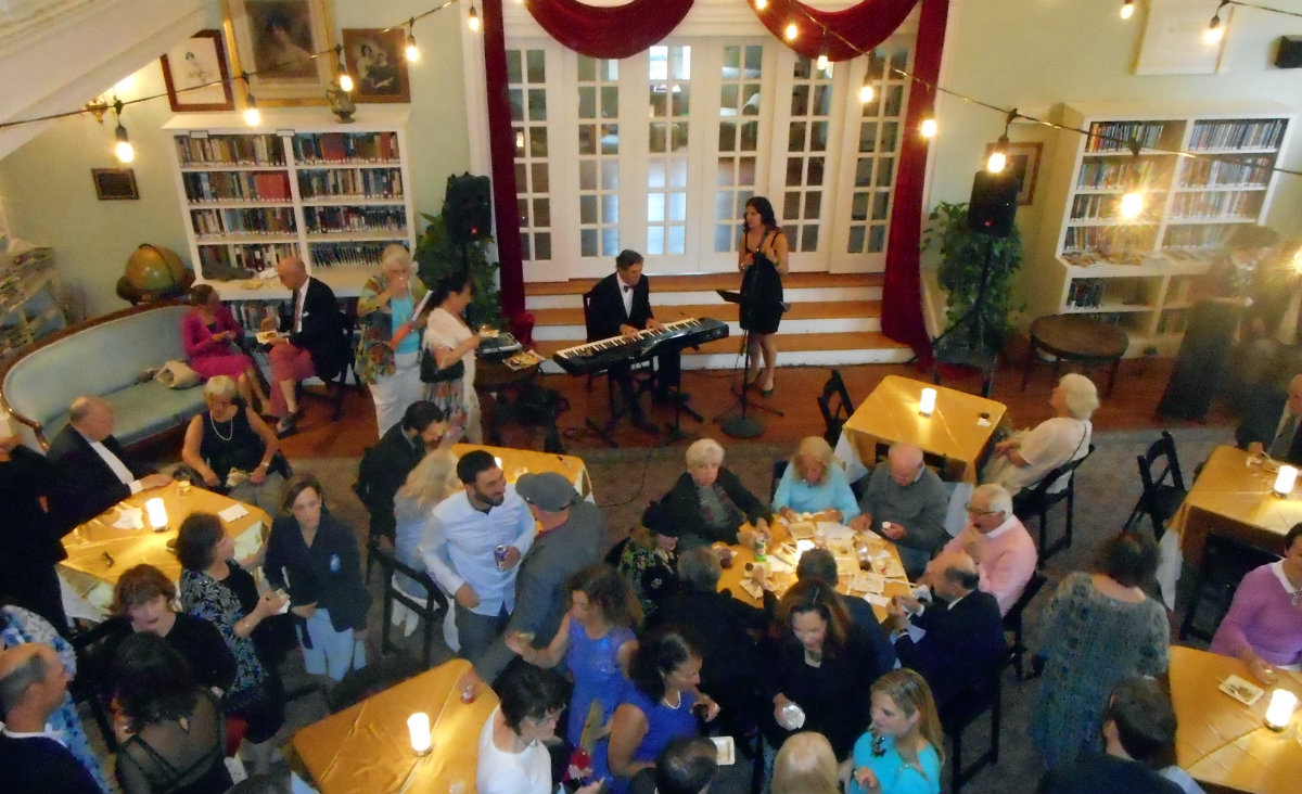The beautiful Sedgwick Reading Room became a jazz cafe for the evening.